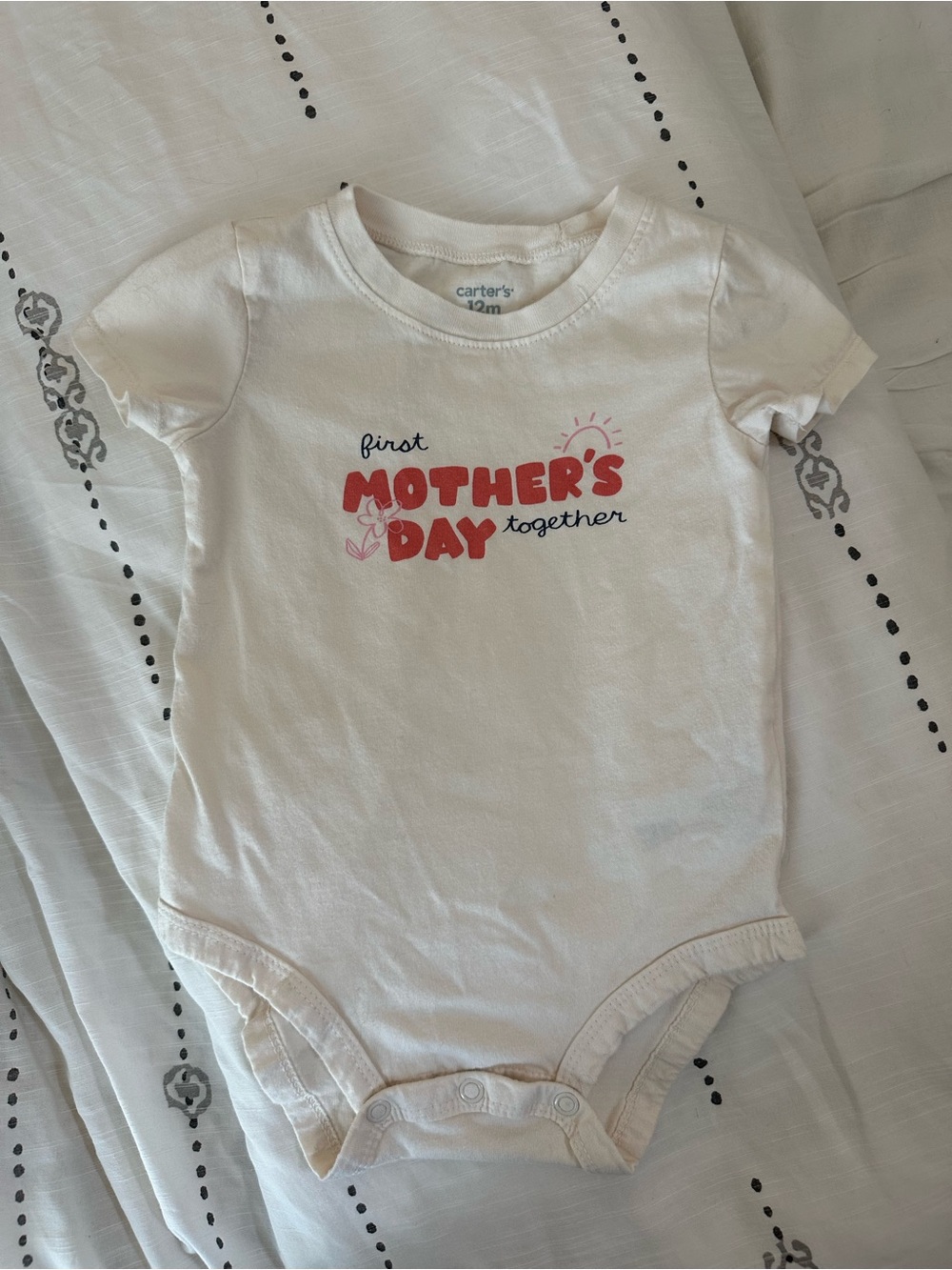 Carter's 'First Mother's Day' onesie - 12mo